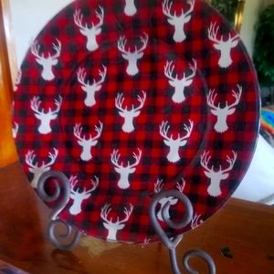 Decorative glass plate